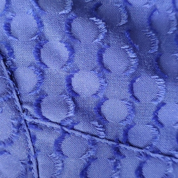 TALBOTS ROYAL BLUE BEAUTIFUL blouse, Size 3X. 3/4 sleeves. Completely lined. - Picture 9 of 12